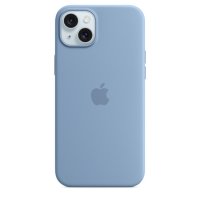 Apple iPhone 15 Plus Silikon Case mit MagSafe Winterblau