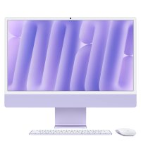 Apple iMac 24“, Violett, Apple iMac 24“, Violett, M4 Chip mit 10-Core CPU, 10-Core GPU und 16-Core Neural Engine, Standardgla