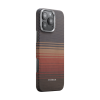 Pitaka Tactile Woven Case aus Aramidfaser mit MagSafe für iPhone 16 Pro Max Sunset