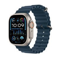 Apple Watch Ultra 2 GPS + Apple Watch Ultra 2 GPS + Cellular, 49mm Titangehäuse, Ocean Armband Blau